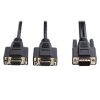 High Resolution VGA Monitor Y Splitter Cable (HD15 M to 2x HD15 F), 6 ft. (1.83 m)