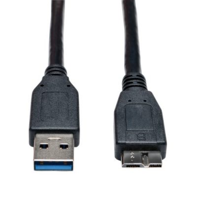 USB 3.0 SuperSpeed Device Cable (A to Micro-B M/M) Black, 6 ft. (1.83 m)