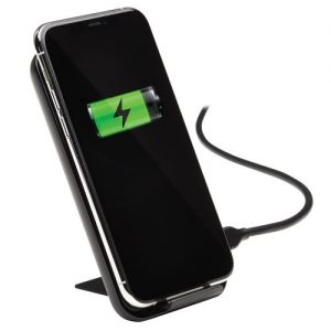 Wireless Charging Stand - 10W Fast Charging, Apple and Samsung Compatible, Black